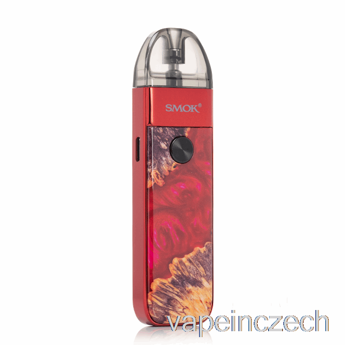 Smok Pozz Pro 25w Pod System Red Stabilizační Dřevěný Vape Bez Nikotinu
